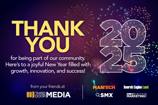 Happy New Year from your friends at Third Door Media.